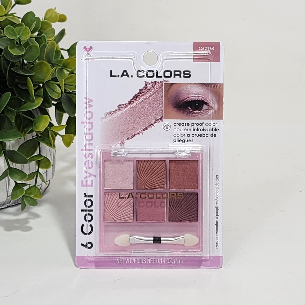 L. A. Colors 6 Color Eyeshadow Playful Palette New Unopened